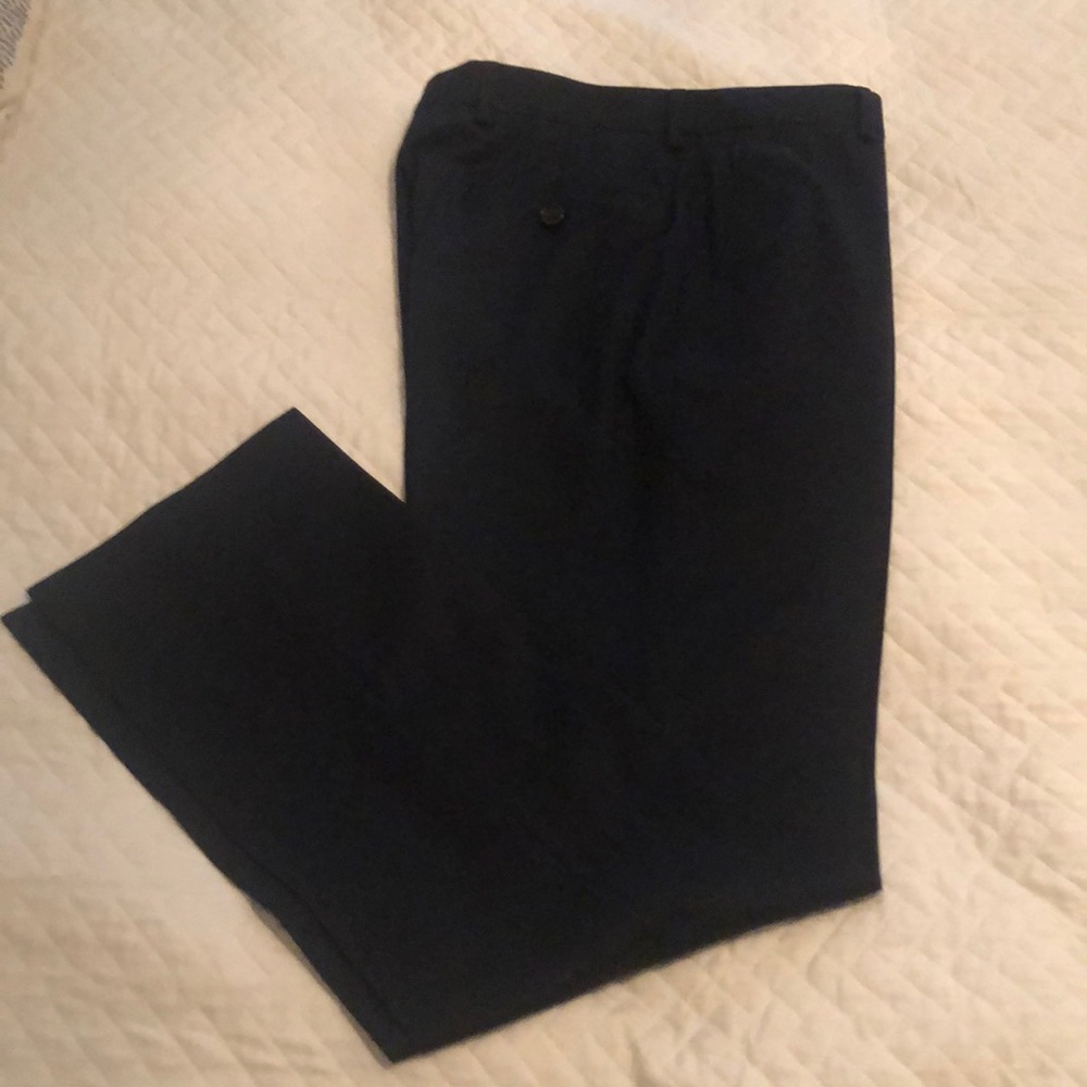 Ralph Lauren boys navy suit pants, size 16R /28”W EUC